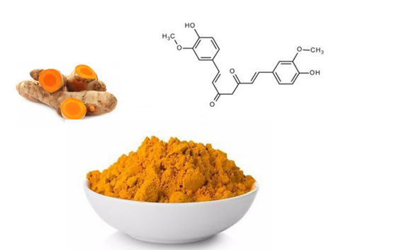 Poudre de curcumine naturelle certifiée biologique CAS NO 458-37-7 Extrait de racine végétale de curcuma