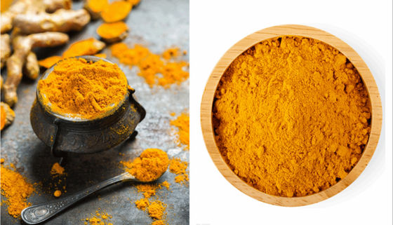 Poudre de curcumine naturelle certifiée biologique CAS NO 458-37-7 Extrait de racine végétale de curcuma